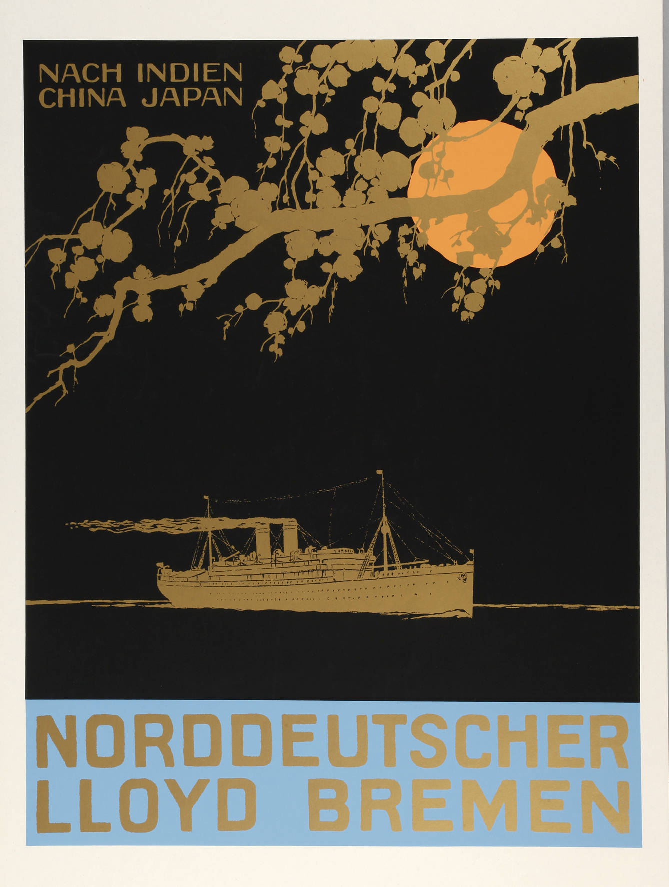 Werbeplakat Norddeutscher Lloyd Bremen