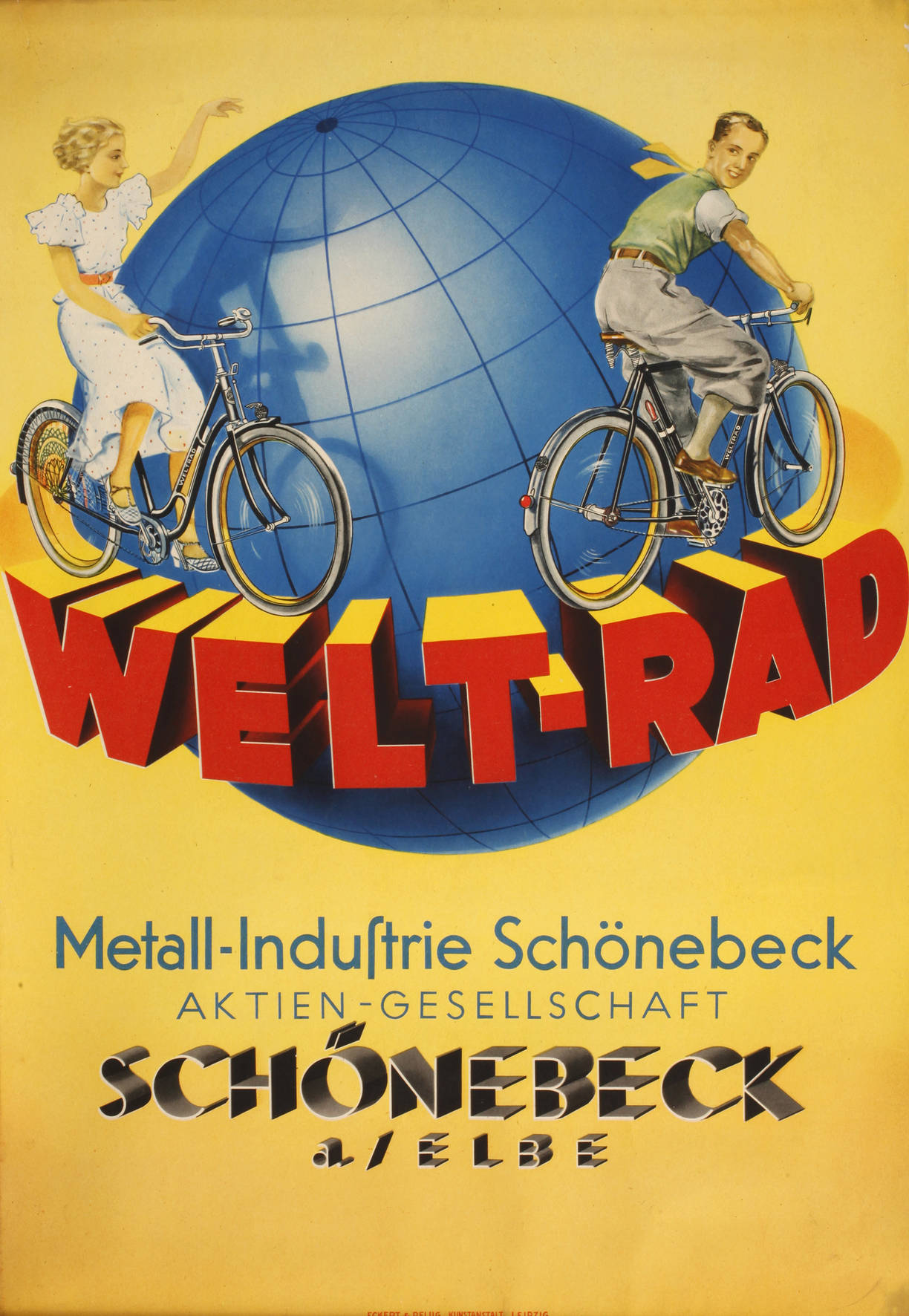 Werbeplakat Welt-Rad