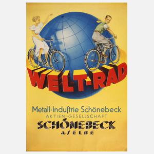 Werbeplakat Welt-Rad