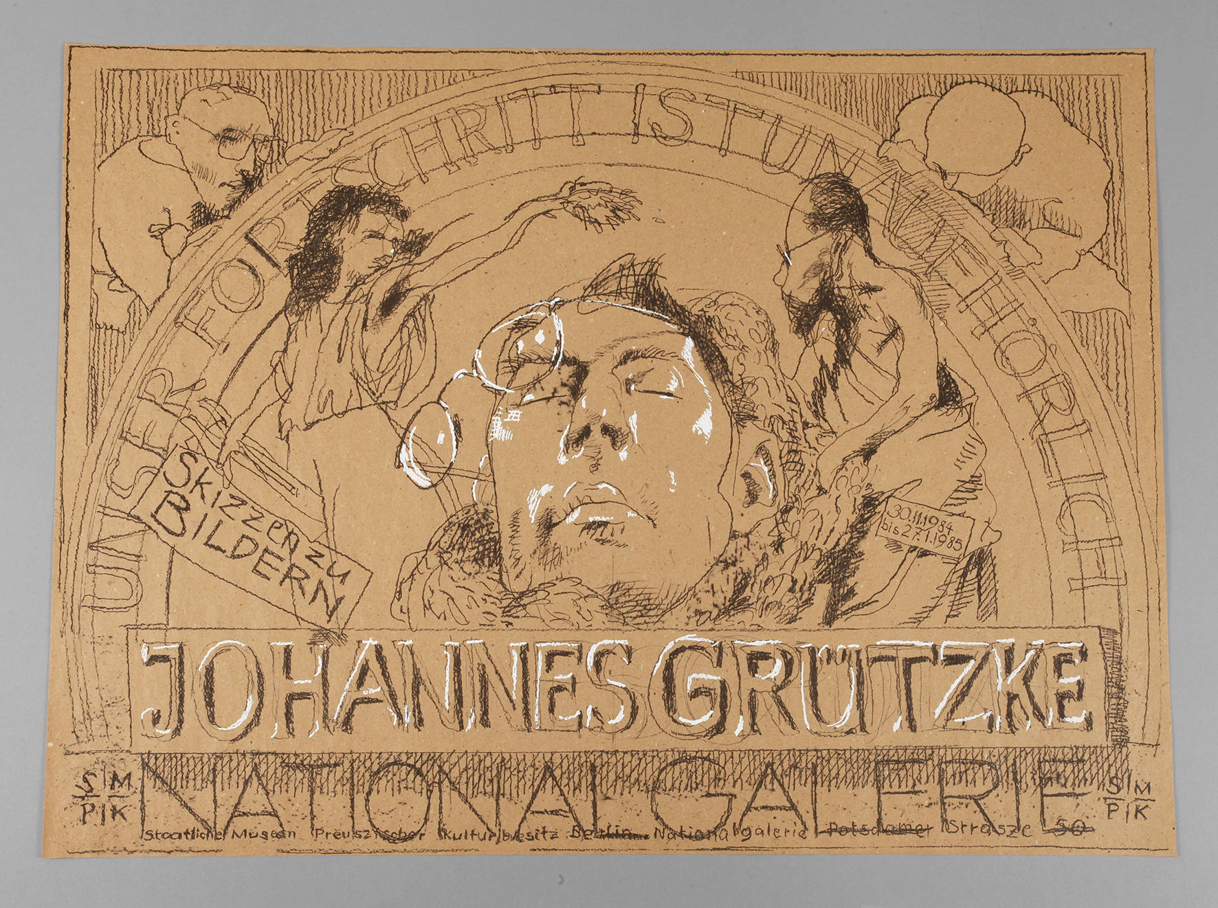 Ausstellungsplakat Johannes Grützke
