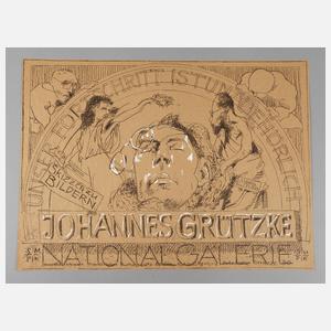 Ausstellungsplakat Johannes Grützke