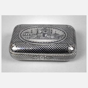 Feines Zigarettenetui Tula-Silber