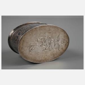 Pillendose Niello-Technik