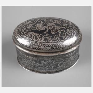 Pillendose Niello-Technik