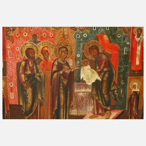 Ikone ”Darbringung Jesu im Tempel”