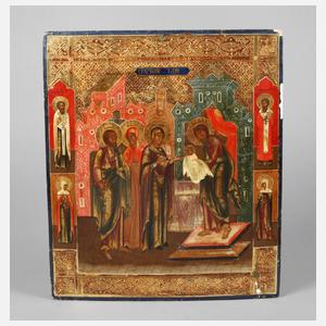 Ikone ”Darbringung Jesu im Tempel”