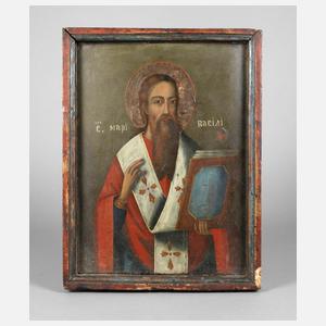 Ikone Heiliger Basilius der Große