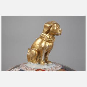 Großes Deckelgefäß Imari