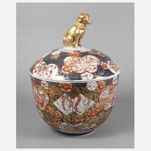 Großes Deckelgefäß Imari