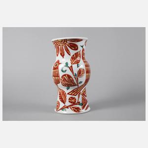 Vase mit Vogelmotiv