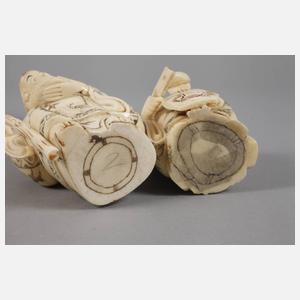 Figürliche Beinschnitzereien