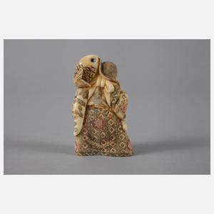 Kleine Elfenbeinschnitzerei