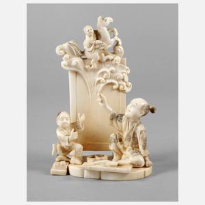 Okimono als Objekthalter