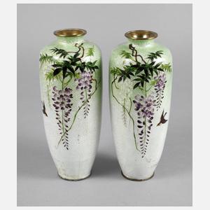 Zwei Vasen Cloisonné