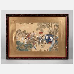 Japanischer Farbholzschnitt