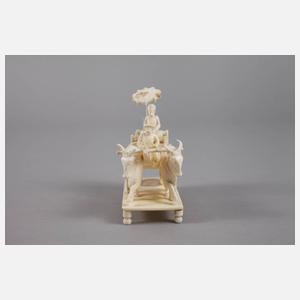 Ochsengespann Elfenbein