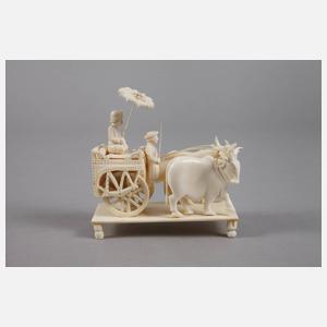 Ochsengespann Elfenbein