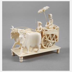 Ochsengespann Elfenbein