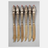 Sechs orientalische Obstmesser111