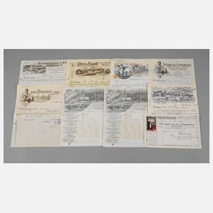 Sammlung Geschäftspapiere