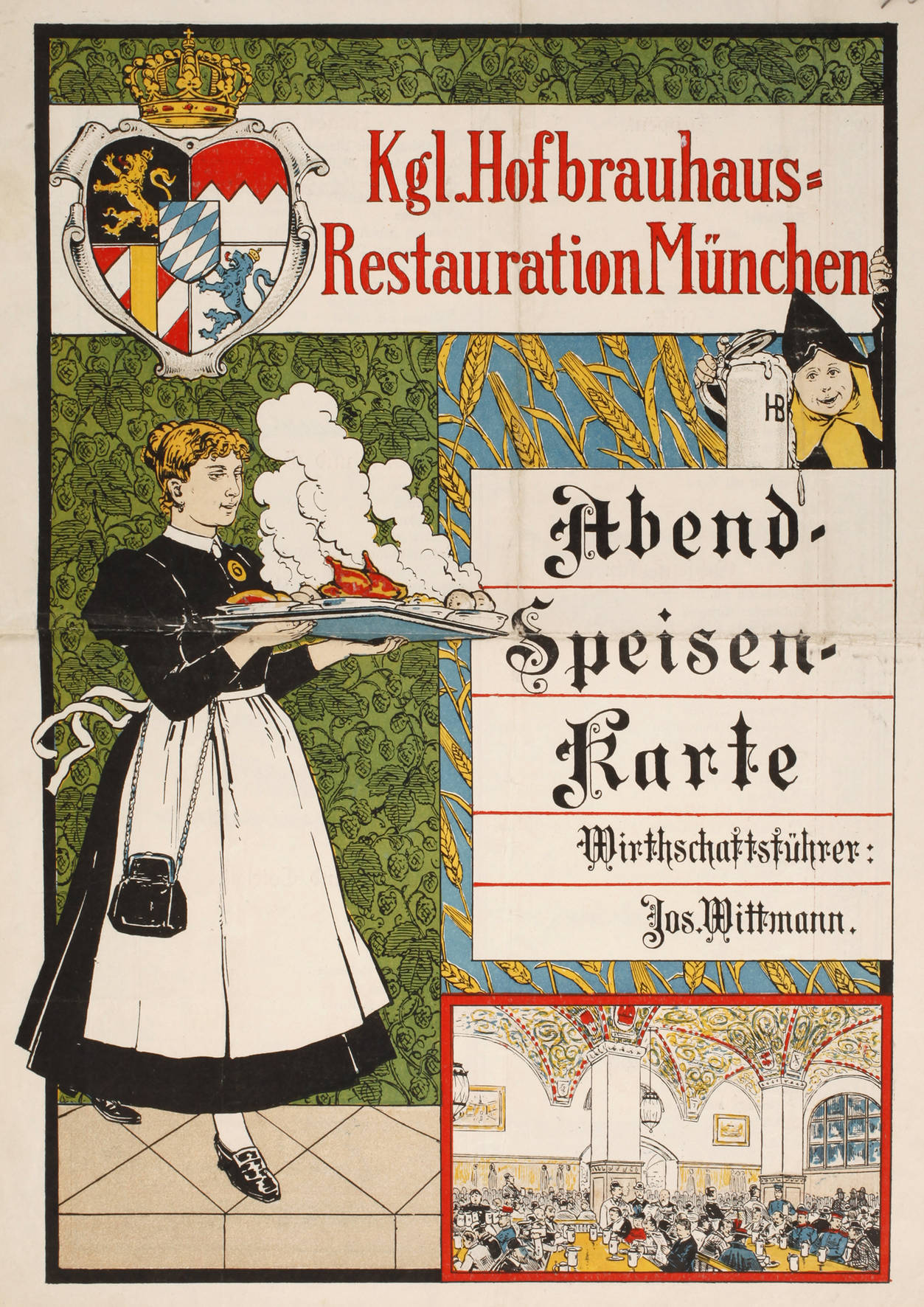 Menükarte Hofbrauhaus