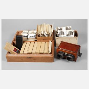 Große Sammlung Stereofotos