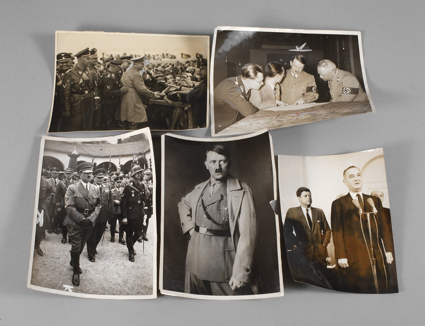 Sechs Pressefotos III. Reich und USA