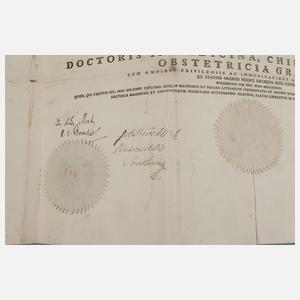 Doktorbrief der Universität Würzburg 1823
