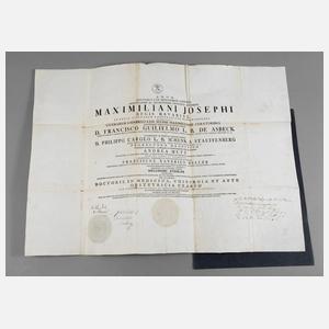 Doktorbrief der Universität Würzburg 1823