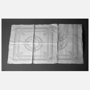 Elf Servietten Lorbeerkranzdekor