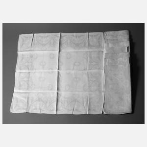 Neun Servietten Hans Christiansen