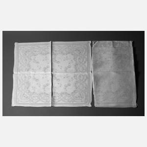 Sechs Servietten Tulpendekor