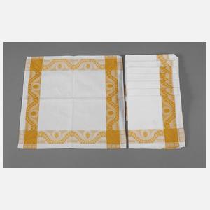 Zwölf Servietten Jugendstil