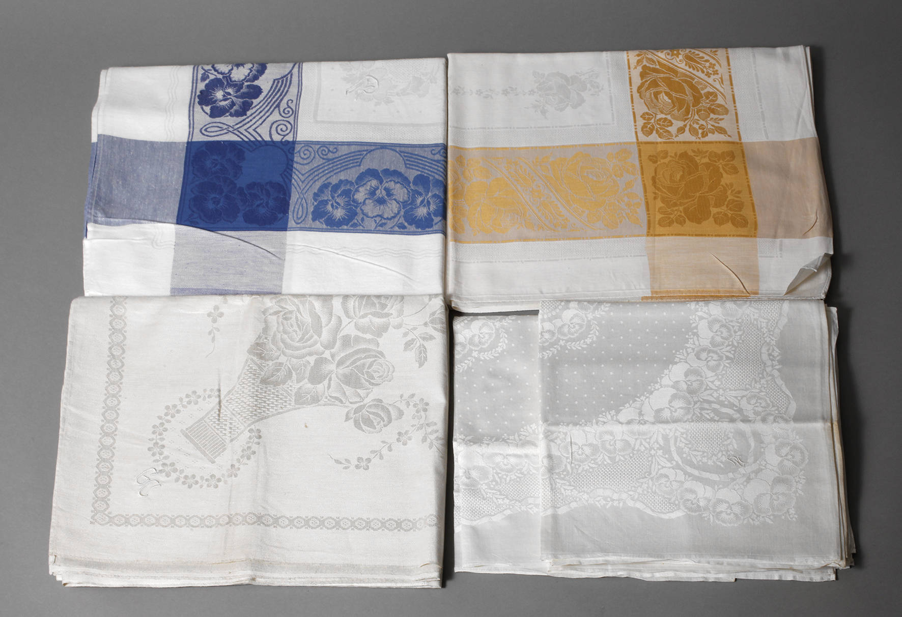 Konvolut Tischwäsche Durchbrucharbeit