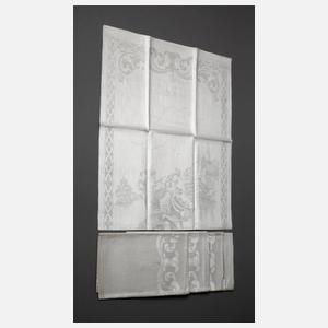 Fünf Gebilddamast-Handtücher Trompeter