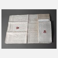 Sechs Handtücher Blütendekor111