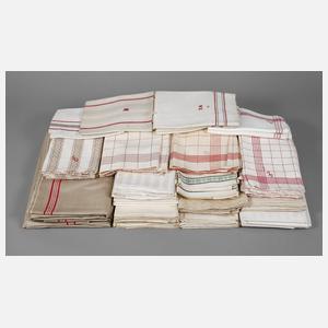 Großes Konvolut Küchentücher mit Farbstreifen