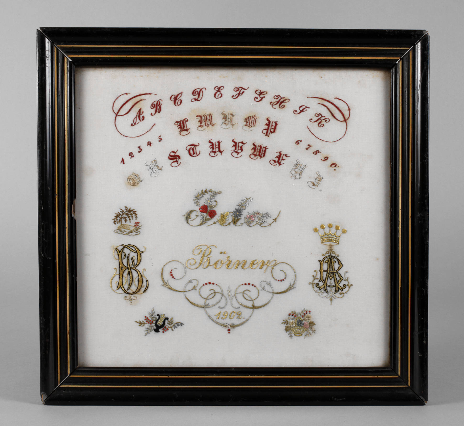 Stickmustertuch 1902