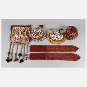 Konvolut folkloristische Stickerei