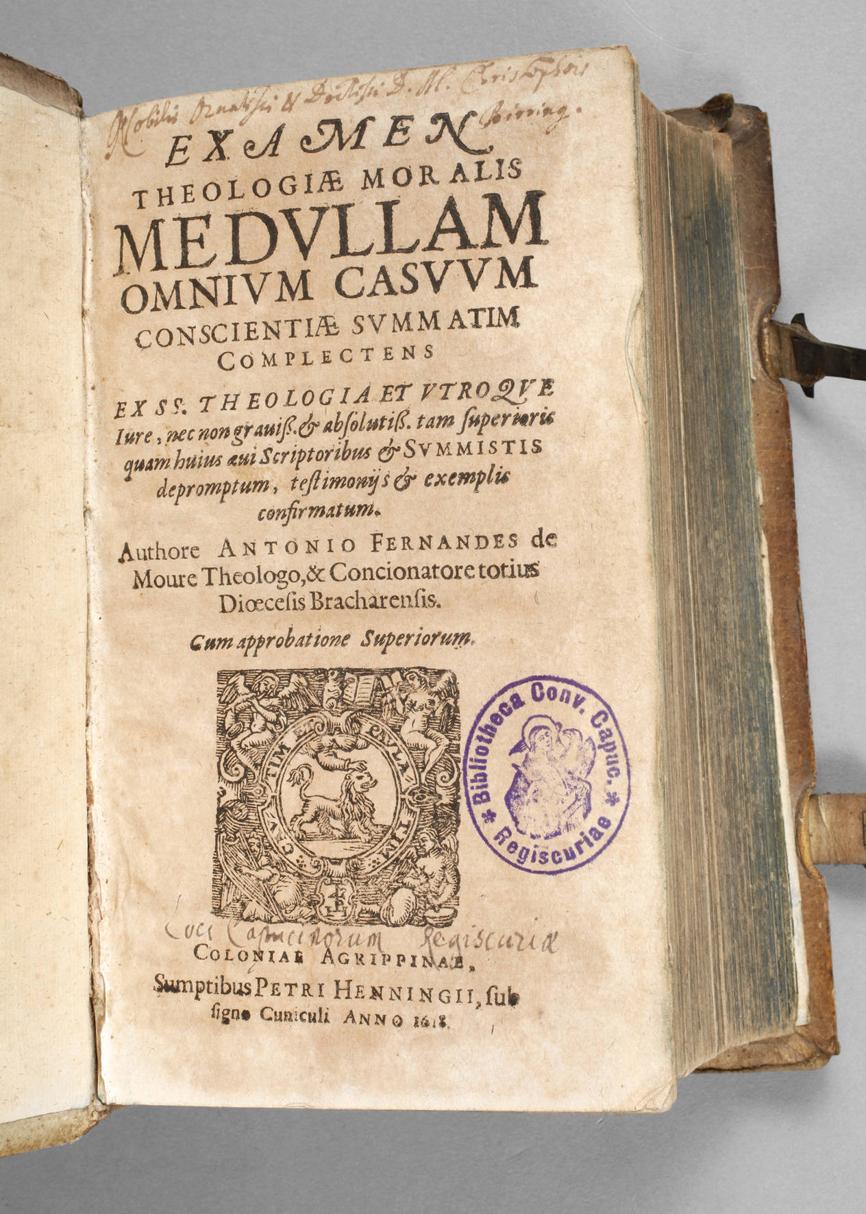 Fernandes de Moures Theologieschrift 1618