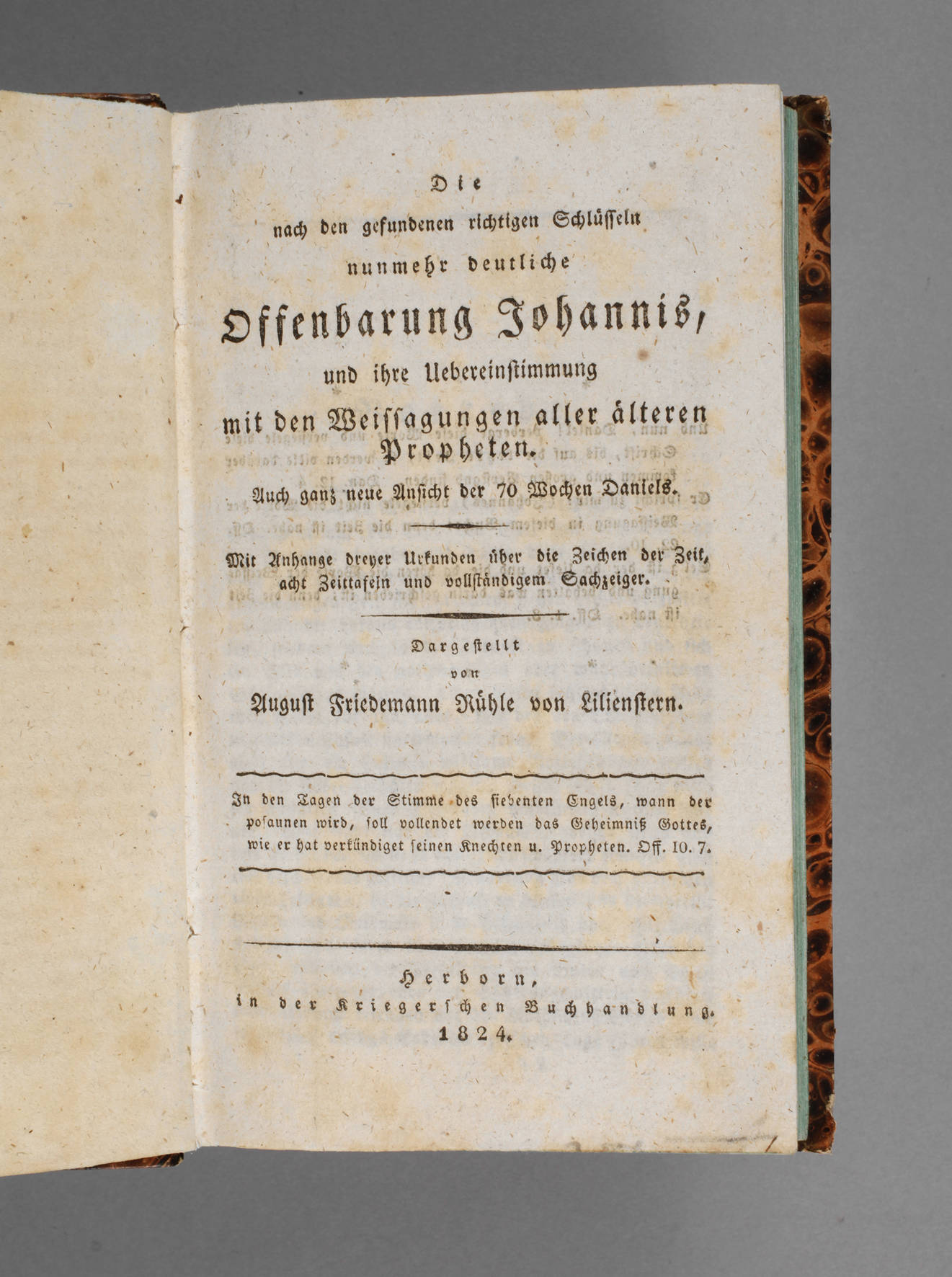 Rühle von Liliensterns Johannisoffenbarung 1824