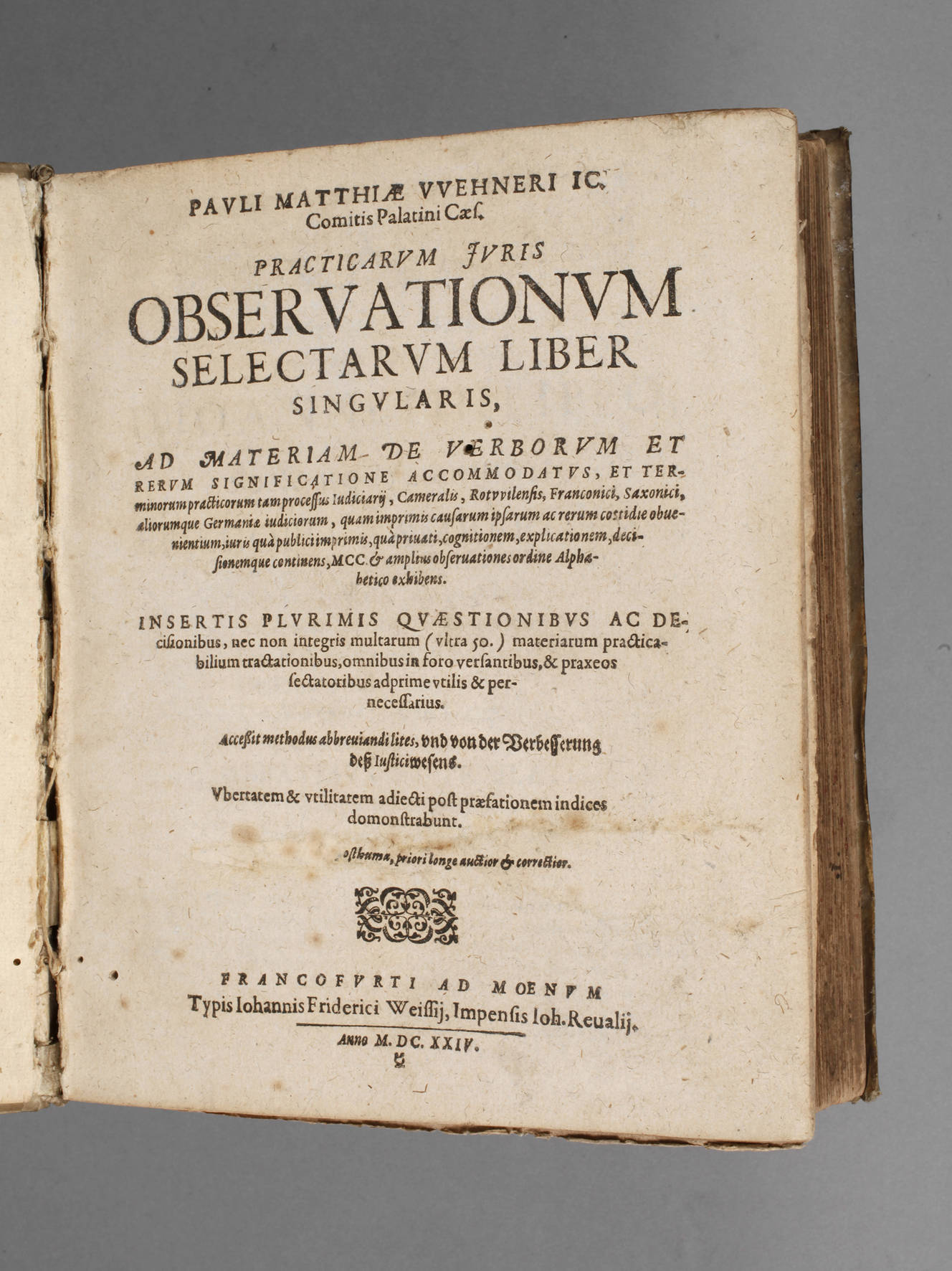 Matthias Wehners Rechtsschrift 1624