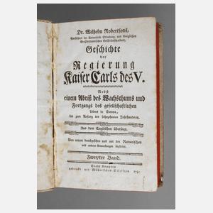 Robertsons Geschichtswerk 1781