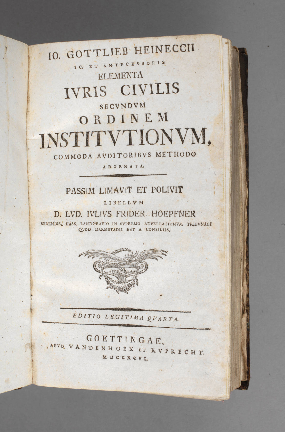 Heineccius Rechtsschrift 1796