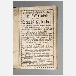 Bamberger Almanach 1783