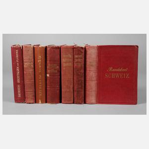 Konvolut Baedeker's Reiseführer