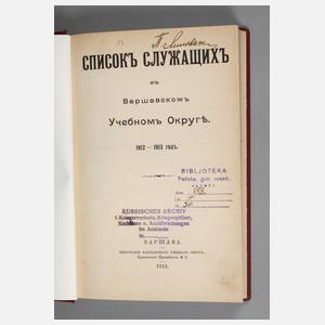 Verzeichnis Warschau