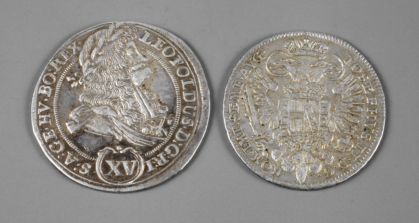 Zwei Silbermünzen RDR