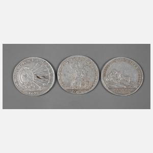 Drei Jetons Frankreich