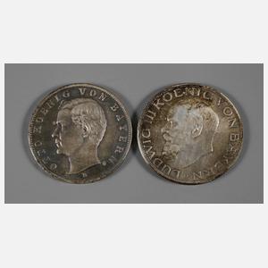 Zwei Münzen Bayern